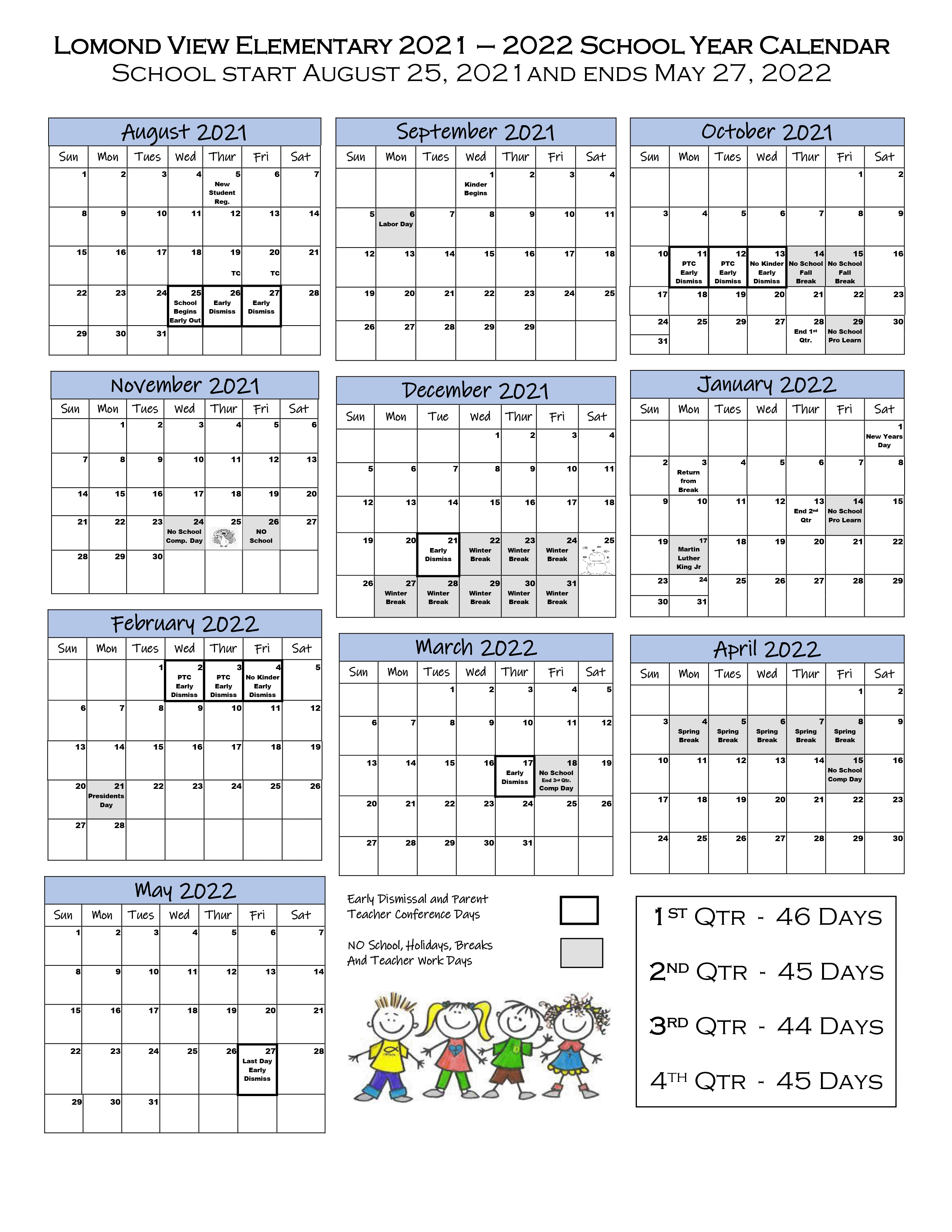 21 22 Calendar